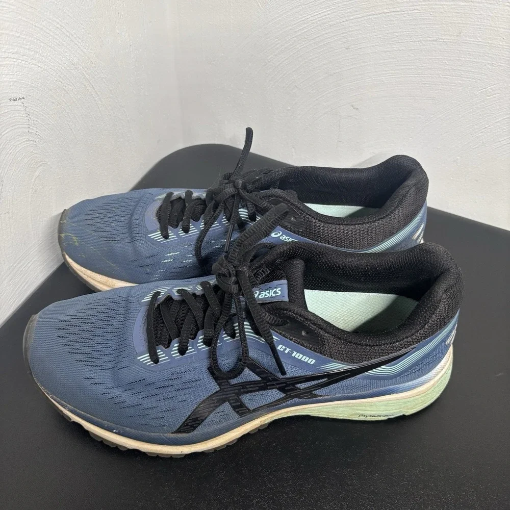 Asics GT 1000 Womens Size‎ 9 Blue Athletic Running Shoes Sneakers 1012A030